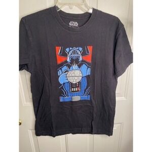 Star Wars Darth Vader Black Size Medium Shirt 100% Cotton